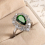 Creative pear shaped zircon emerald wedding jewelry 2