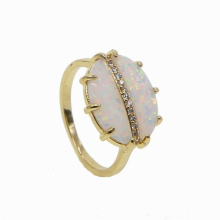 Big Opal Ring Arrival dainty cz ring for Women Girl Constant Love Rings Anniversary Jewelry Gift