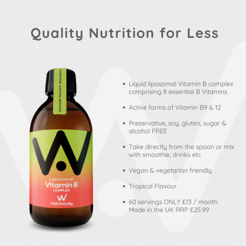 Well.Actually. Liposomal Vitamin B Complex 300ml 2