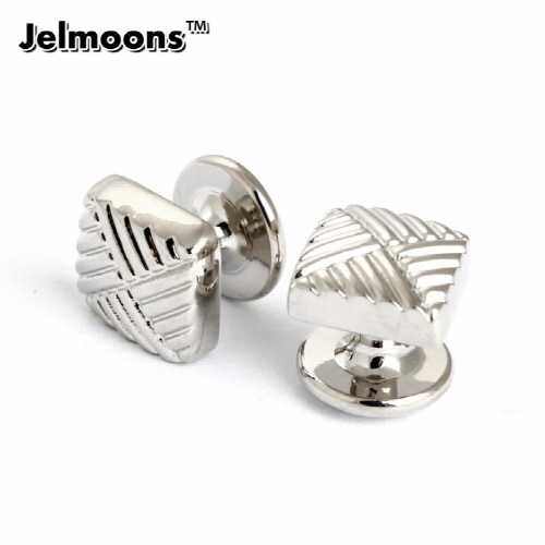 Arraval Sliver Square tuxedo Studs for mens shirt Button 2