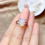 Natural Opal Ring Ladies Opal Gemstone Open Ring 3