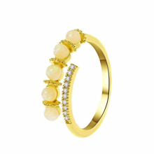 In South Korea High Opal Open Ring Gift Party Women Jewelry Ring