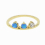 opal ring Birthstone Bride Wedding Engagement Heart Ring Delicate Drop delicate tiny ring 3