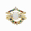 copper thin 3pcs set ring line micro pave cz eternity rainbow cz women engagement ring egg shape fire opal ring 4