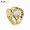 copper thin 3pcs set ring line micro pave cz eternity rainbow cz women engagement ring egg shape fire opal ring 2