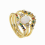 copper thin 3pcs set ring line micro pave cz eternity rainbow cz women engagement ring egg shape fire opal ring 5