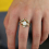 copper thin 3pcs set ring line micro pave cz eternity rainbow cz women engagement ring egg shape fire opal ring 6