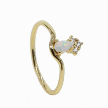 crown shape OPAL Gem ring delicate jewelry fire opal lovely women finger ring jewelry