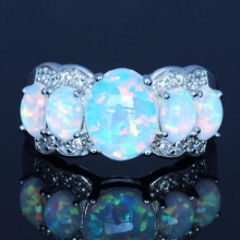 Fire Opal Rings for Women