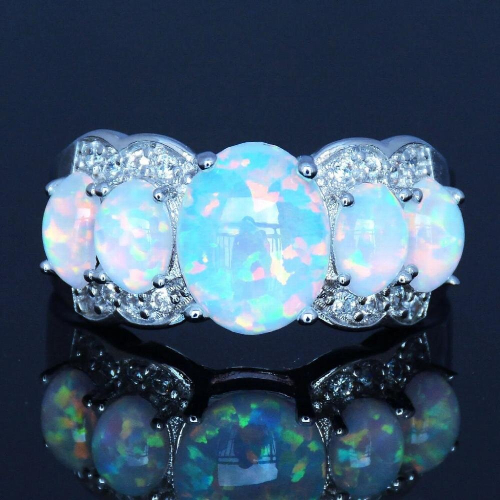 Fire Opal Rings for Women