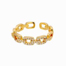 Hot Selling Opal Round Open Ring For Women Stainless Steel Zircon Eye Snake Finger Ring Adjustable Jewelry Gift