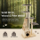 Costway Wooden Cat Tower Modern Cat Tree Multi-level Cat Play Condo Scratching Posts 8