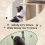 Costway Wooden Cat Tower Modern Cat Tree Multi-level Cat Play Condo Scratching Posts 5