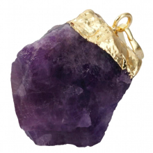 Rough Crystal Stone Amethyst Pendant Reiki Healing Rose Quartz Irregular Random Size For Jewelry Making Necklace Accessories