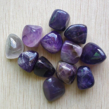 No hole natural amethysts stone Irregular shape pendants for jewelry making 12pcs/lot
