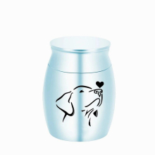 Aluminum alloy urn pet ashes jar cremation urn for pet ashes mini pet ashes Keepsake-with bag