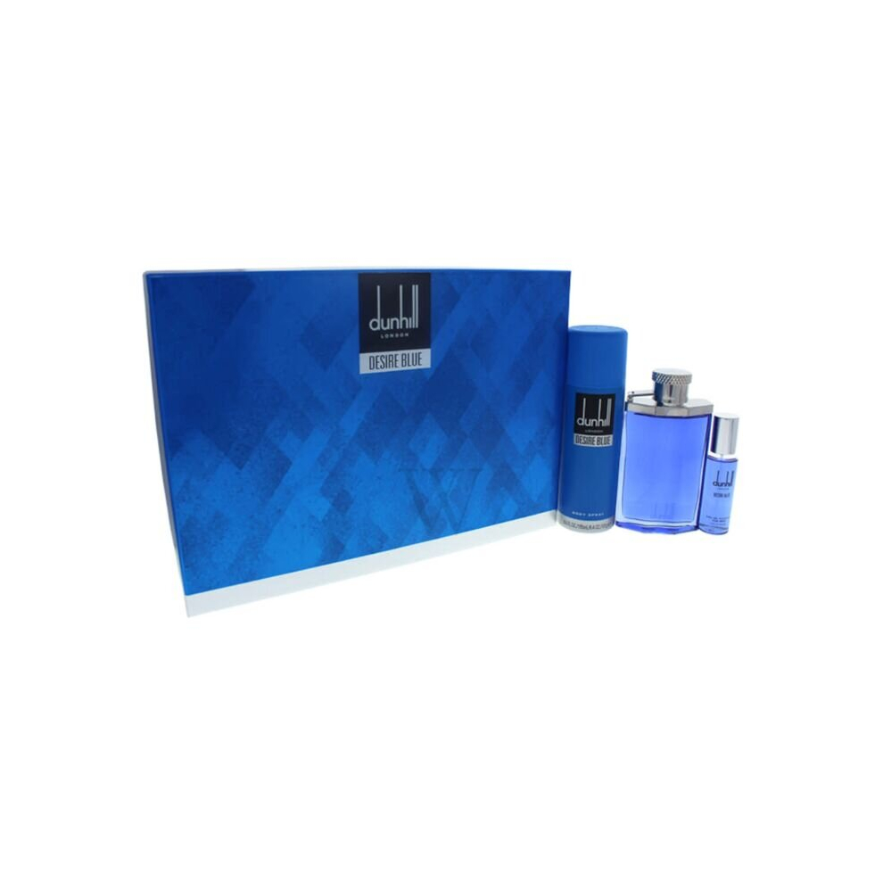 Desire Blue by Alfred Dunhill for Men - 3 Pc Gift Set