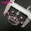 60mm Pink Rhinestone Crown Pendants 7