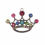 60mm Pink Rhinestone Crown Pendants 3