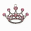 60mm Pink Rhinestone Crown Pendants 6
