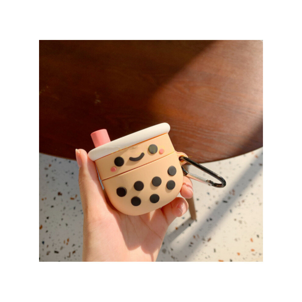 (For Airpods Pro) Boba Milk Tea Bubble Tea Soft Silicone Airpod Case 4754135887031
