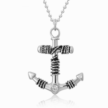 Creative Anchor Pendant Stainless Steel Chain Necklaces For Women Teen Party Jewelry Gift