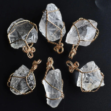 6pcs/lot 2020New good natural crystal Irregular pendants for jewelry accessories making