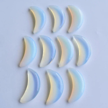 opal stone moon shape no hole pendants for jewelry accessories making 10pcs/lot