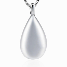 Cremation Necklace Urn for Ashes Teardrop Urn Pendant Necklace for Loved One for Pet Memorial Jewelry