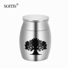 Engraving Tree of Life Memorial Cremation Urn Customize Prayer Box Cremation Jewelry Remembrance Gift Spoon Tool