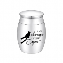 Cremation Urn with Birds on the Branches for Ash