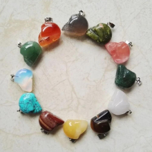 natural stone Carving skull pendants for jewelry making Charm Fit Necklace for men 12pcs/lot