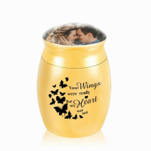 The Cremation Urn Is A Aluminum Alloy Cremation Jar To Commemorate Cats And Dogs-Your Wings Were Ready But My Heart Was Not