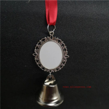 sublimation blank bell ornaments oval two sided printing items hot transfer printing blank consumables 15pcs/lot