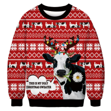 (4, 2XL) Christmas Grinch Green Monster Crew Neck Kids Adult Sweatshirt