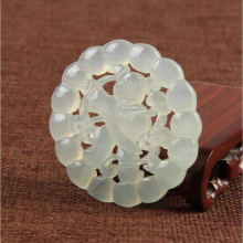 charming 100% Natural jade DIY jewelry pendant with Hollow jade ornament boy pendant jade Tag Pendant
