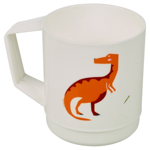URBN-CHEF (10) Kids Reusable Plastic Drinking Mugs Cups Handle Assorted Animal Design Set 2