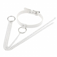 Ring necklace and waist chain punk leather collar Cosplay Anime Necklace Choker Necklace