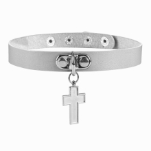 Rock Punk Gothic Style Cosplay Sexy PU Leather Choker Necklace Pendant O-Ring Statement Bondage Neck Jewelry Vintage Harajuku