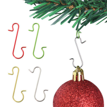 (Gold) 50Pcs Christmas Ornament S-Shaped Hooks