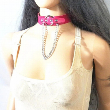 Sexy punk Choker Collar leather choker Bondage cosplay Goth jewelry women gothic necklace Harajuku accessories