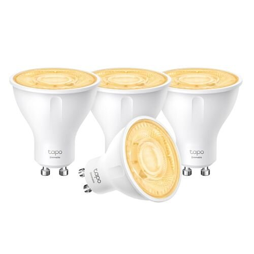 TP-LINK TP-LINK (TAPO L610 4-Pack) Smart Wi-Fi Spotlight, Single Unit, Dimmable, Schedule & Timer, App/Voice Control, GU10 Lamp Base