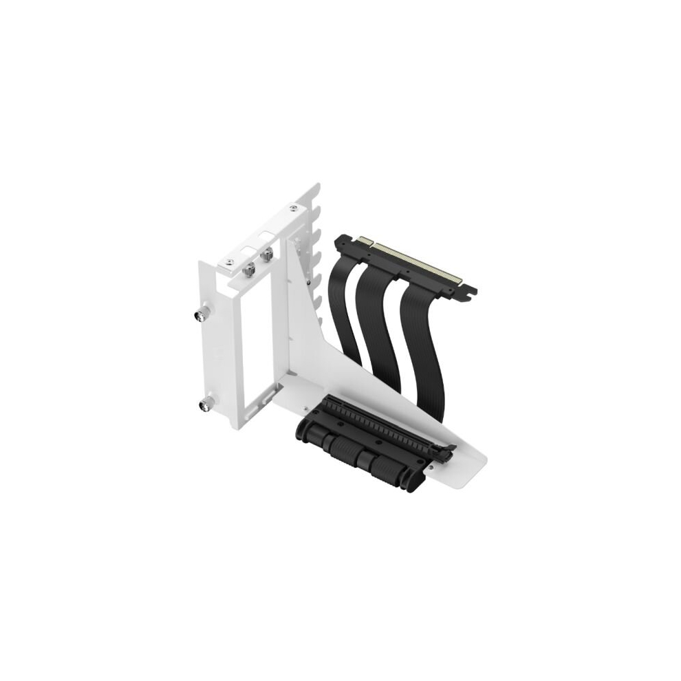 Fractal White/Black Design Flex Vertical Gpu Bracket With 195Mm Pcie 4.0 Riser Cable, Size 2