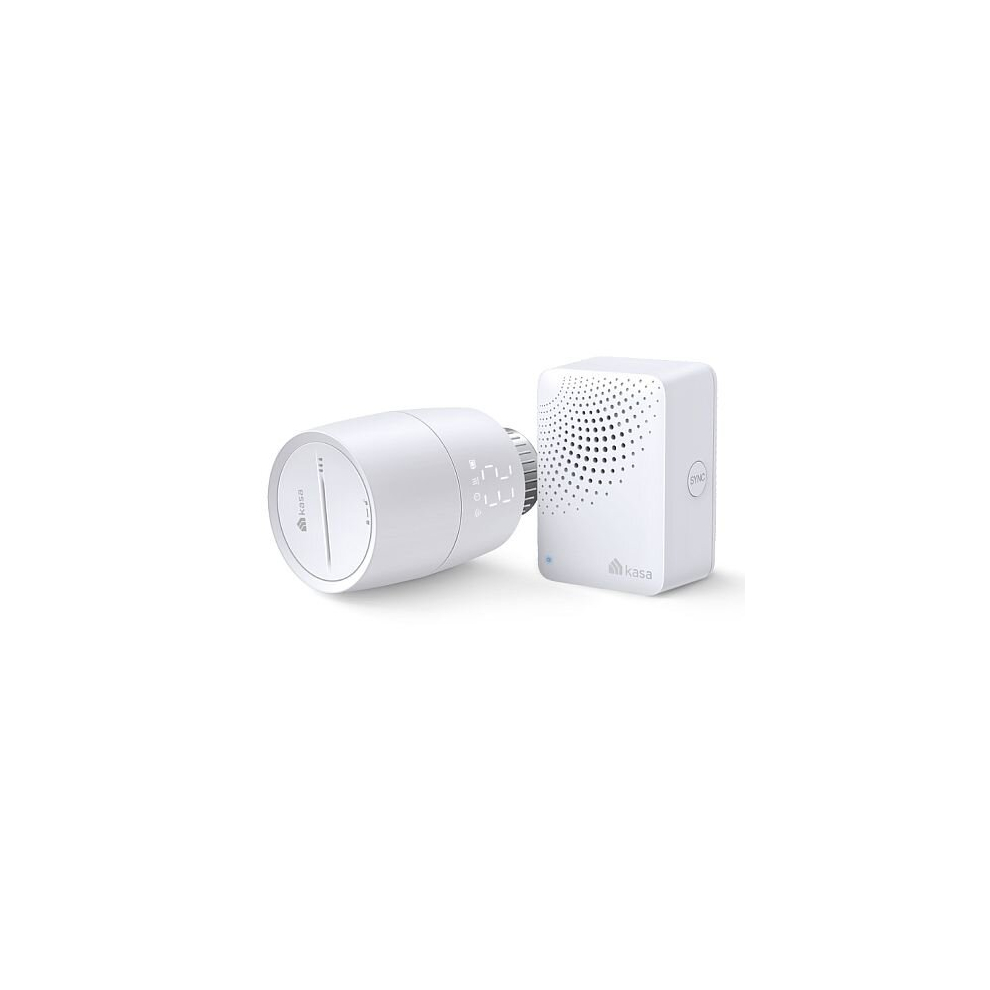 TP-LINK (KE100 KIT) Kasa Smart Thermostatic Radiator Valve Starter Kit, Schedule & Timer, App/Voice Control, Up to 32 Radiators, Hub Included