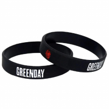 1PC Hot GREEN Silicone Bracelets&Bangles Letters Silicone Wristband for Rock Music Fans Concert Gift SH182