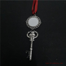 sublimation blank santa claus key ornaments two sided printing hot transfer printing blank consumables 15pcs/lot