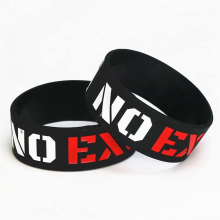 1PC No Excuses Motivation Silicone Wristband Sports Rubber Bracelets & Bangles Used In Any Sport Activities Gift SH076