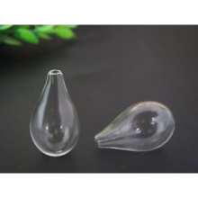 ship!! 31x18mm Clear light bulb shape shape glass globe DIY jewelry glass vial pendant art necklace