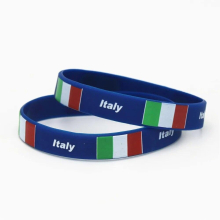 1PC National Flag Silicone Wristband Football Sports Silicone Rubber Bracelets&Bangles Jewelry SH221