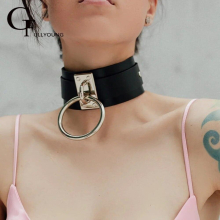 Sexy Collar bdsm Leather Cosplay Choker Slave Collars For Women Bondage Gothic Necklace Harajuku Accessories Choker Necklace
